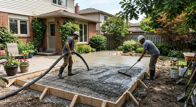 Concrete Patio Installation
