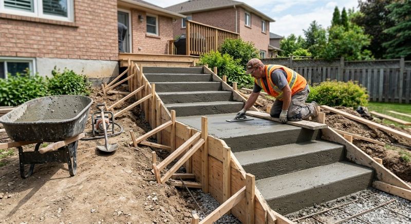 Concrete Steps Installation