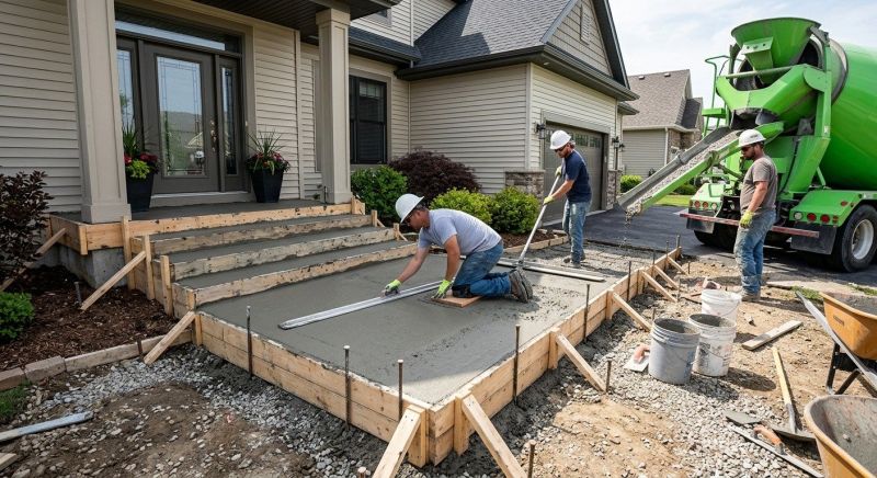 Concrete Porch Installation