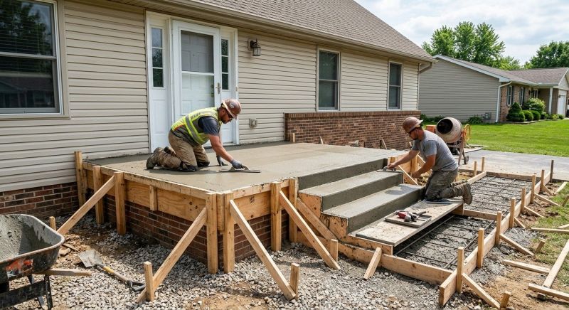 Concrete Porch Installation