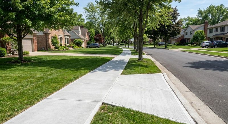 Concrete Sidewalk Installation
