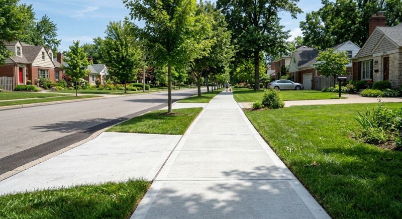 Concrete Sidewalk Installation