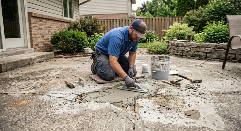 Fixing Cracked Patios