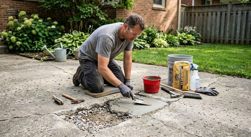 Fixing Cracked Patios