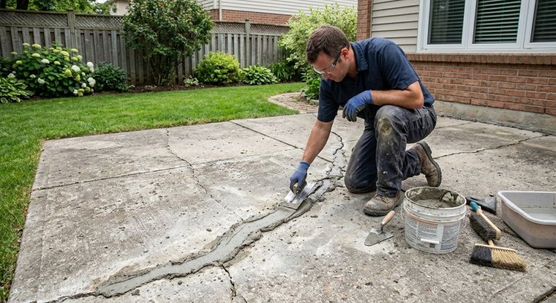 Fixing Cracked Patios