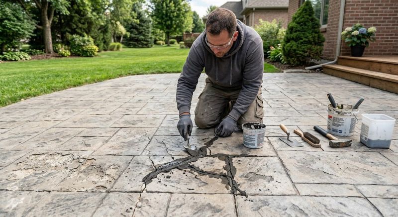 Fixing Cracked Patios