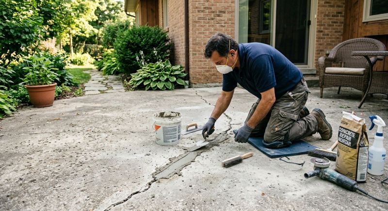 Fixing Cracked Patios