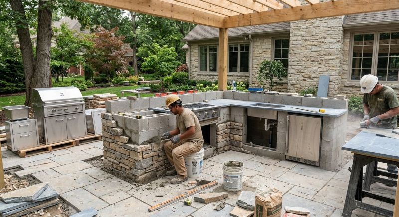 Outdoor Kitchen Construction