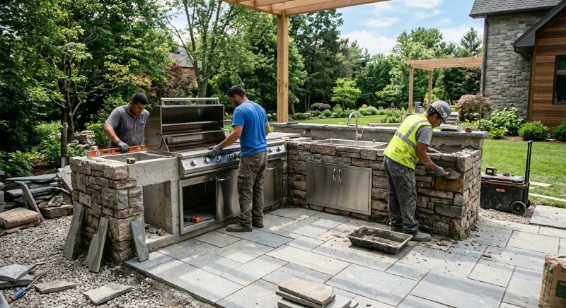Outdoor Kitchen Construction