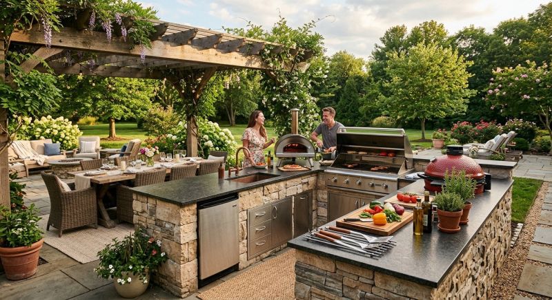 Outdoor Kitchen Construction