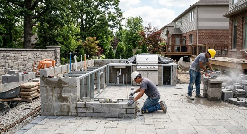 Outdoor Kitchen Construction