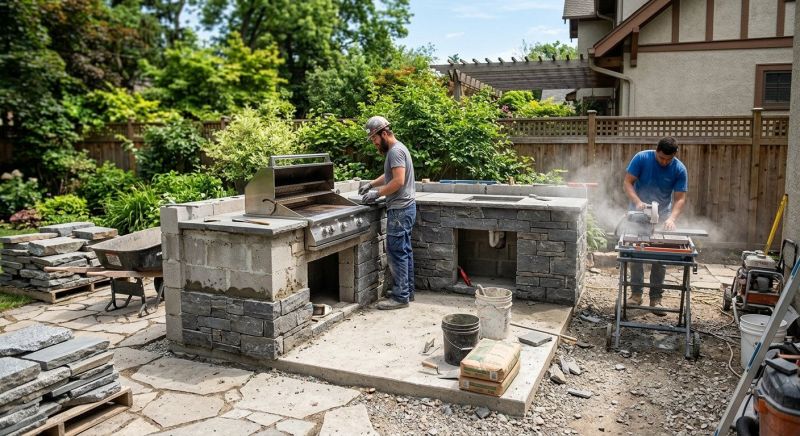 Outdoor Kitchen Construction