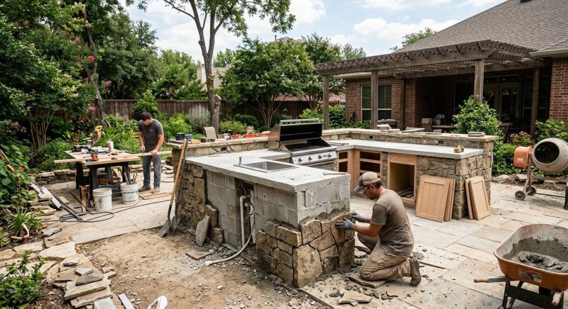 Outdoor Kitchen Construction