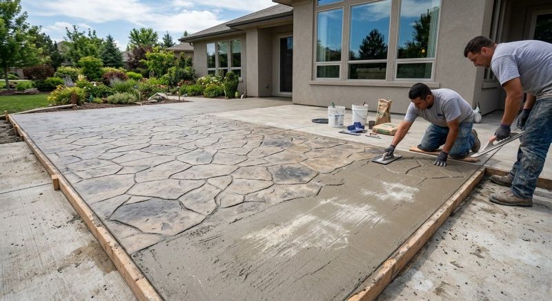 Stamped Concrete Installation