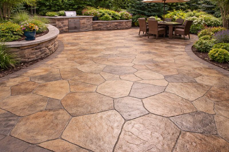 Stamped Concrete Installation