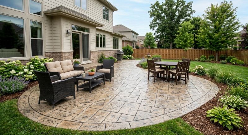 Stamped Concrete Installation