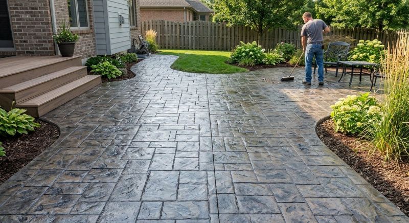 Stamped Concrete Installation
